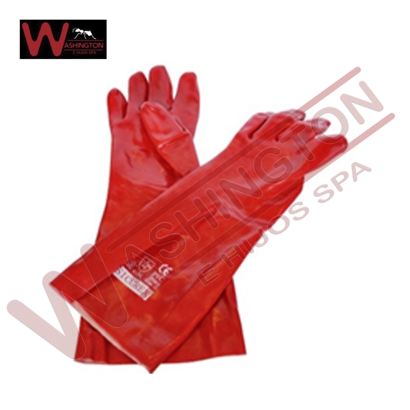 GUANTE PVC ROJO SEGURIDAD